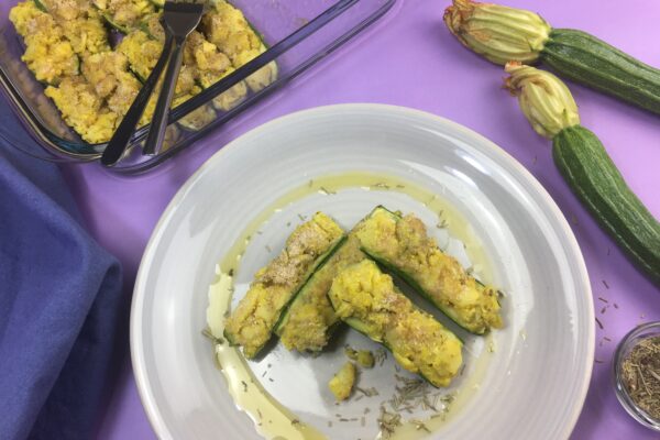 Zucchine ripiene al tonno